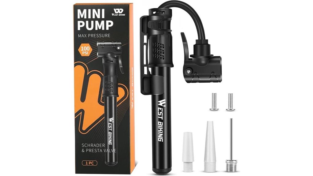 Travel-Ready Compact Bike Pumps: Mini & Efficient 1 mini aluminum bike pump