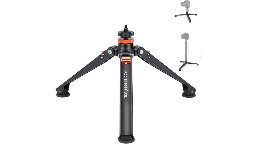 mini aluminum tripod base