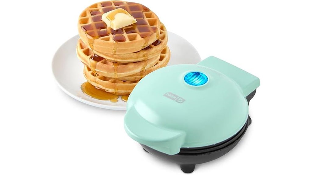 Best Waffle Maker (Mini) That Will Amaze Your Breakfast Routine 1 mini aqua dash waffle