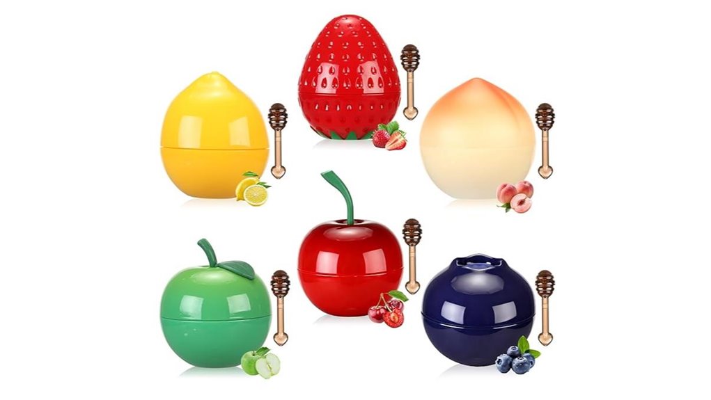 Top Lip Sleeping Mask (Mini Jar) for Overnight Hydration 3 mini bee fruit balm