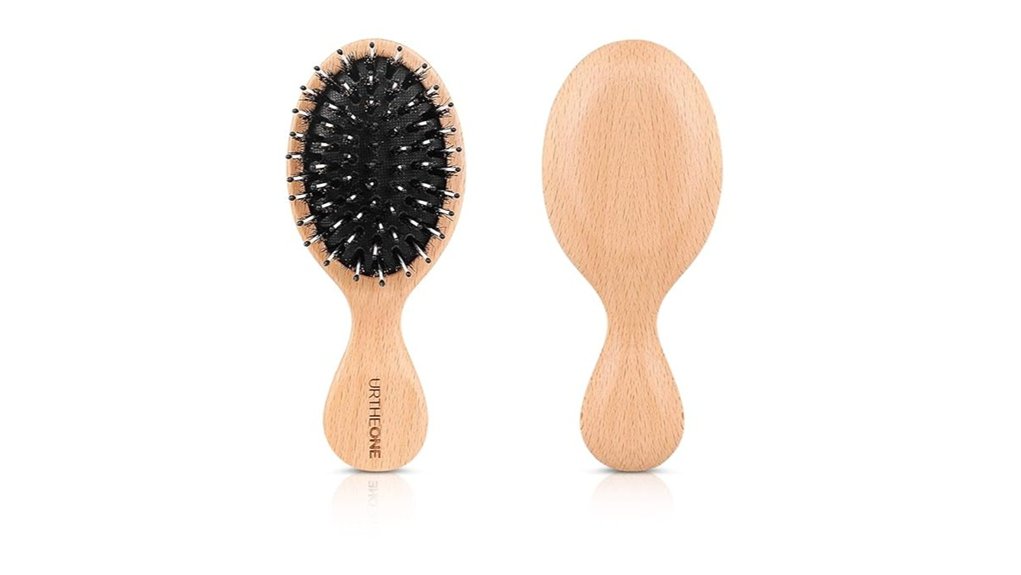 Best Travel Hairbrushes That Protect Fine Hair From Breakage 11 mini boar travel hairbrush