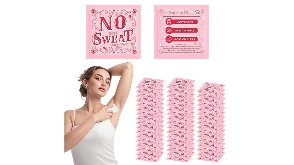 mini deodorant wipes 50 pack