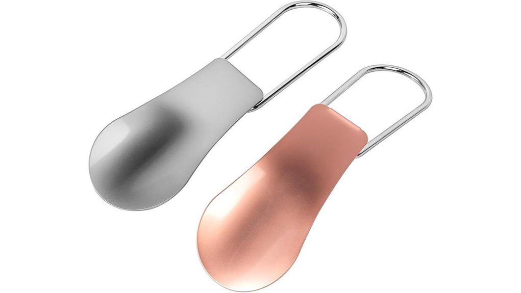 Collapsible, Sturdy Travel Shoe Horns for Comfortable Steps 11 mini folding metal shoe
