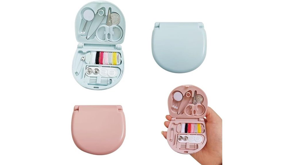 Travel Sewing Kits (Tiny but Complete) That Pack All You Need 2 mini heart shaped travel kit