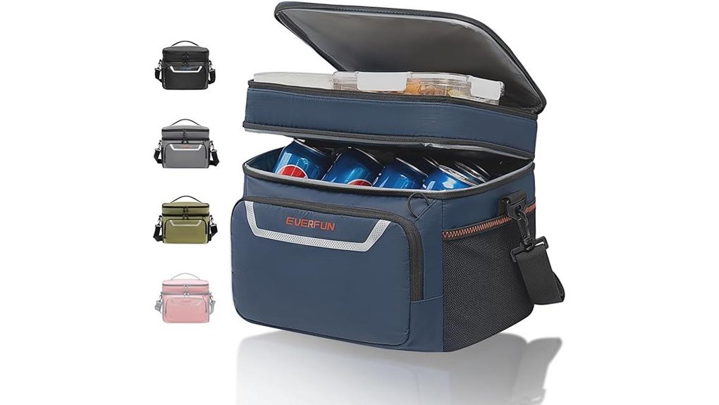 Soft‑Sided Compact Travel Coolers Perfect for Train Picnics 4 mini leak proof double deck cooler