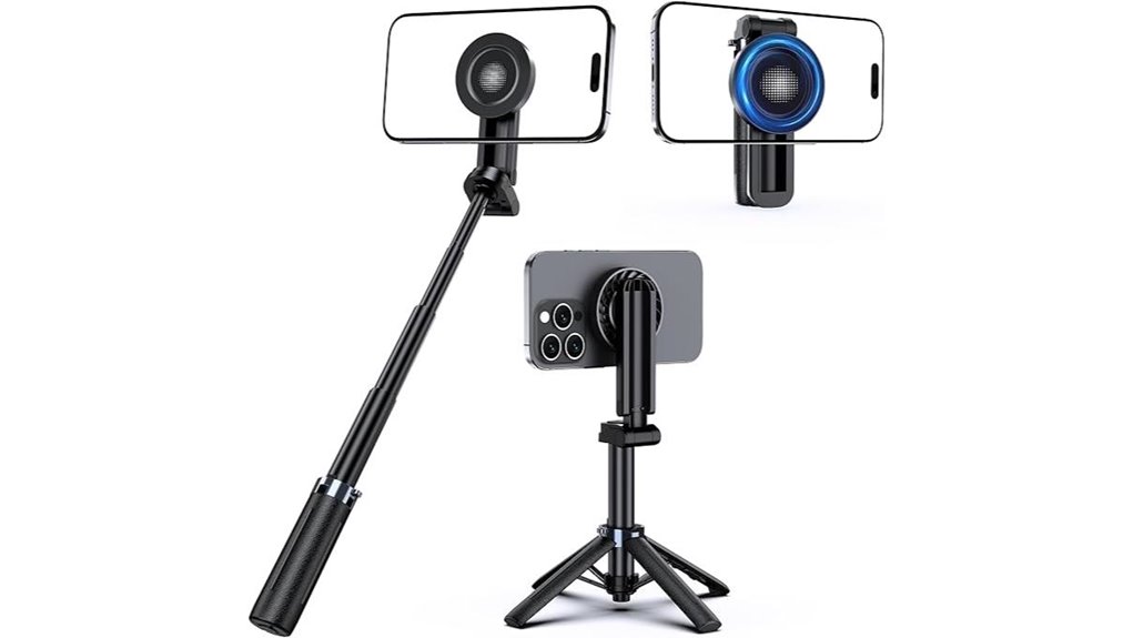 Best Pocket Selfie Sticks With Sturdy Hinges for Tripods 10 mini magnetic selfie tripod
