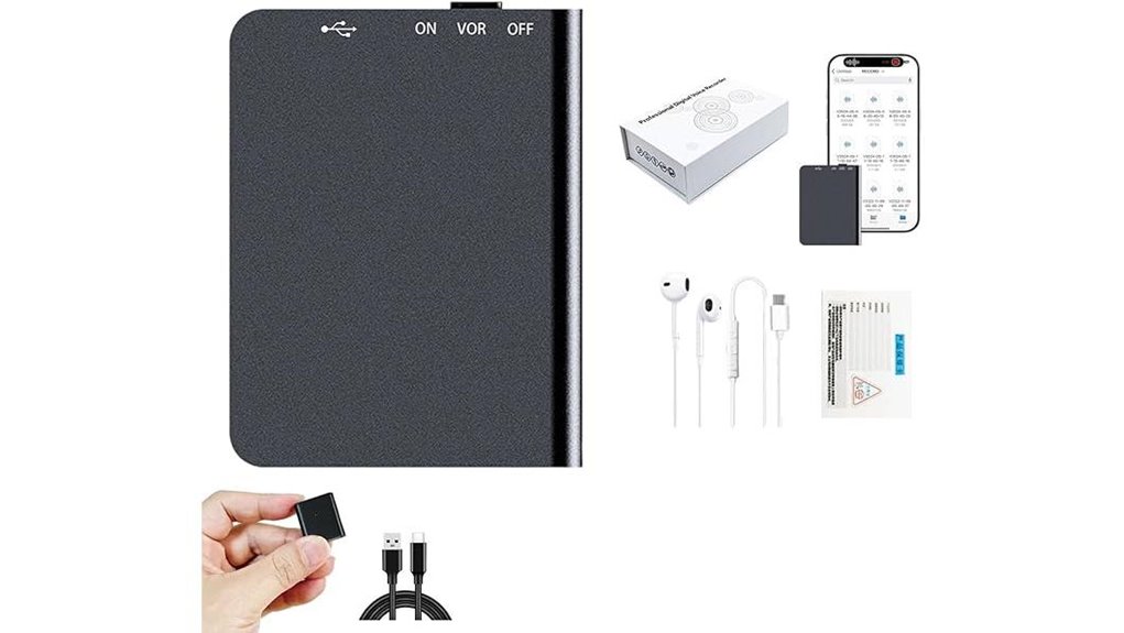 Mini Recorders for Travel Interviews with Simple Controls 12 mini magnetic voice recorder