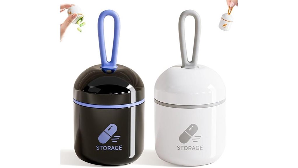 mini moisture proof pill keychain