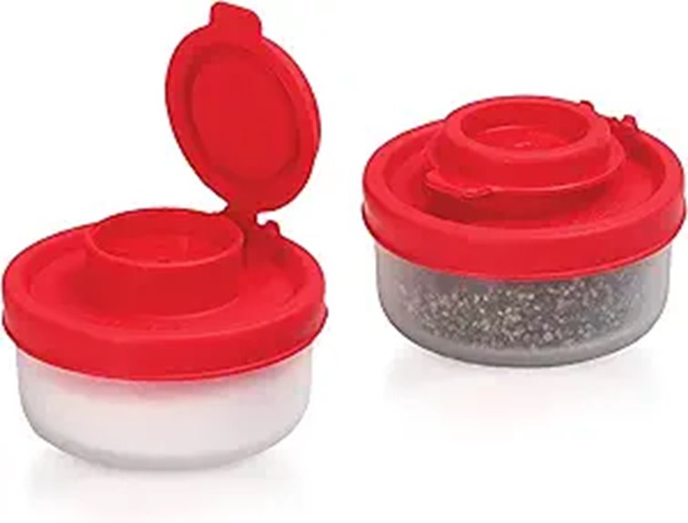 Top Mini salt/pepper shaker (sealed) That Keeps Seasoning Fresh 13 mini moisture proof salt shakers