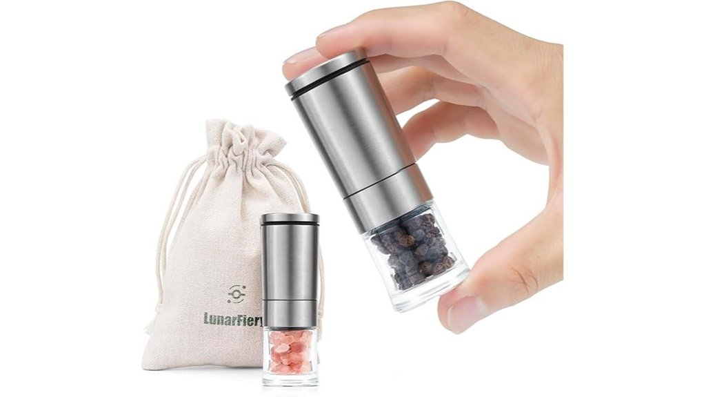mini portable pepper salt set