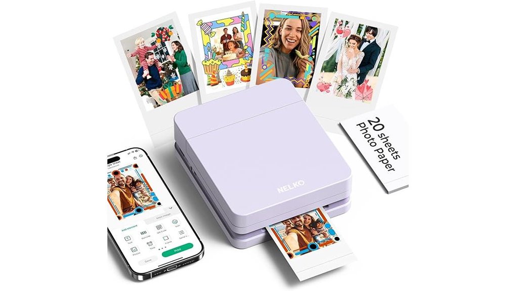 mini portable photo printer