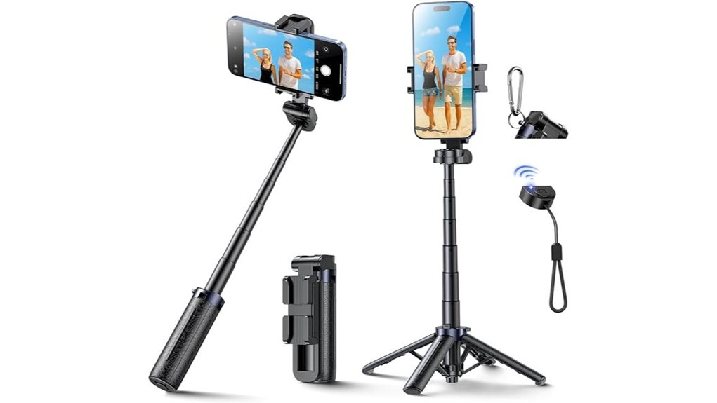 mini selfie stick remote