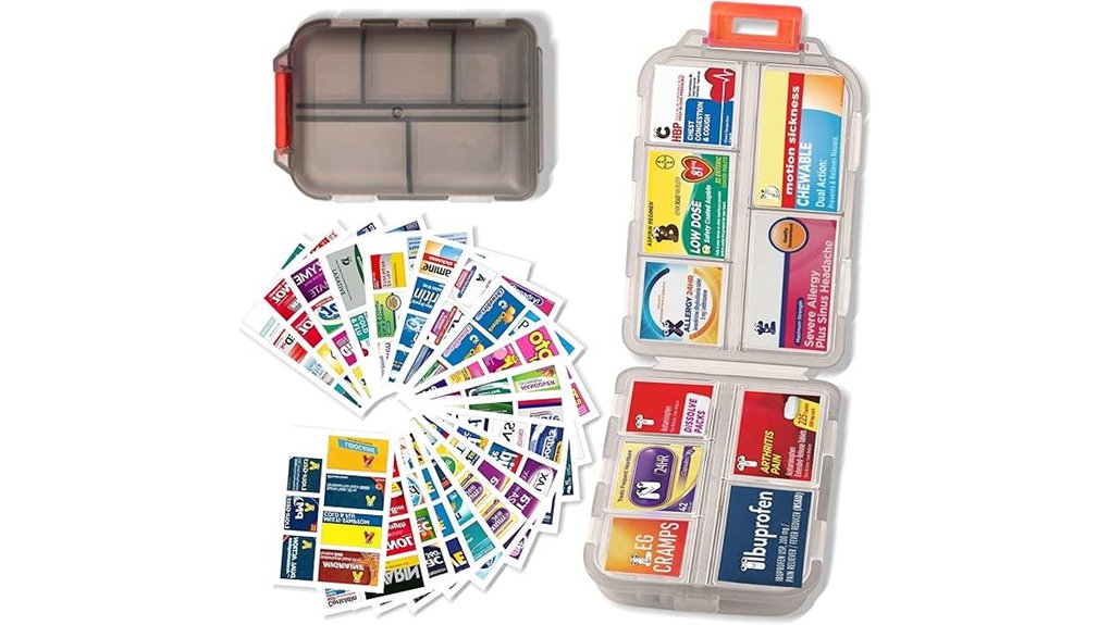 Travel Pill Organizer Cases (Secure Latching) Keep Meds Safe 2 mini seven day travel organizer