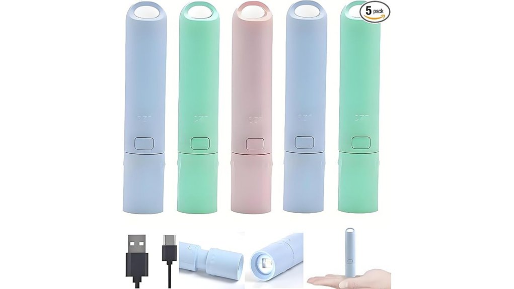 Mini Flashlights Travel Emergencies: Rechargeable vs Battery 4 mini usb c led flashlights