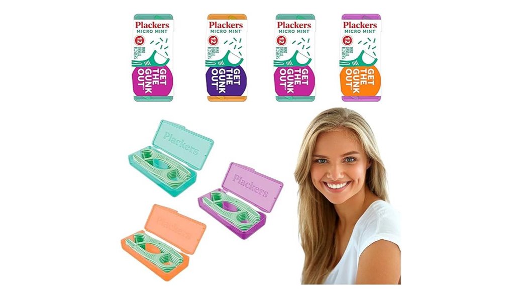 Travel Floss: Case, Picks, or String for Clean Teeth Anywhere 8 mint 4 pack flosser case
