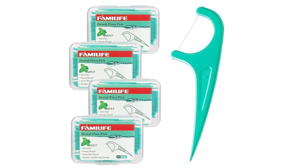 Travel-Friendly Dental Kits With Floss, Picks, and Case 6 mint floss picks case