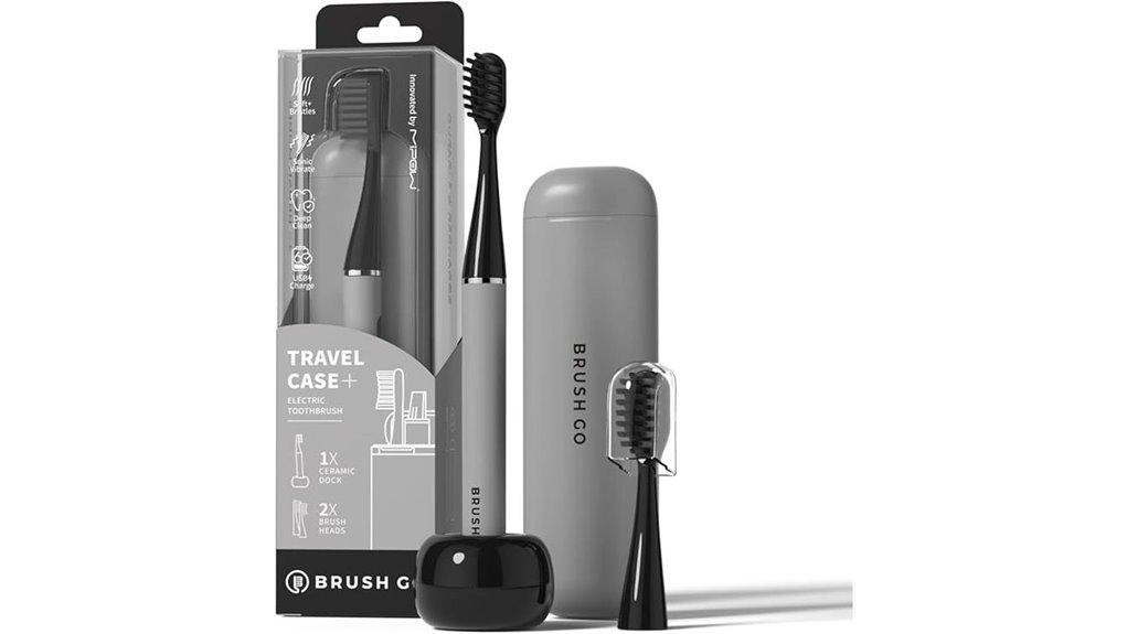 Top Electric Toothbrushes for Travel (Case + Battery) 14 mipow 60 day battery toothbrush
