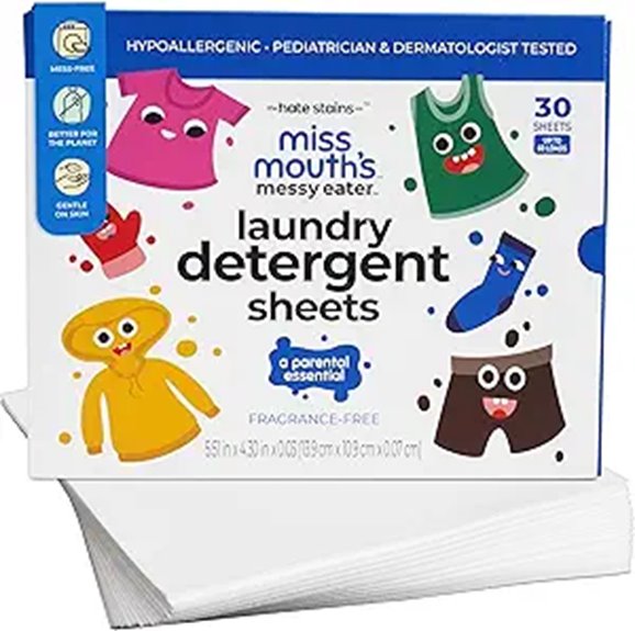 Best Travel Detergent Packs (Sheets vs powder vs liquid) 14 miss mouth 60 load sheets