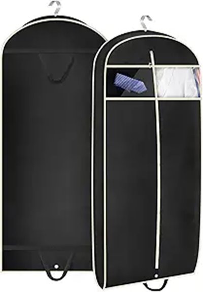 travel garment bags for coats (folding, overhead-friendly) 13 misslo 43 inch garment bag