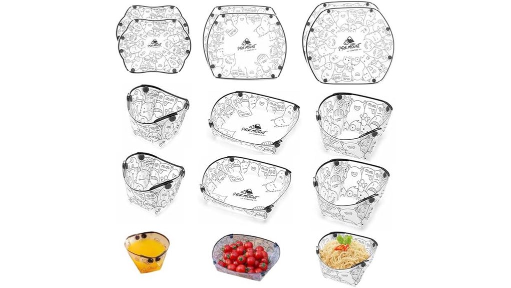 Collapsible Bowls That Keep Pack‑Flat Travel Meals Fresh 3 miupoo collapsible 6 piece set