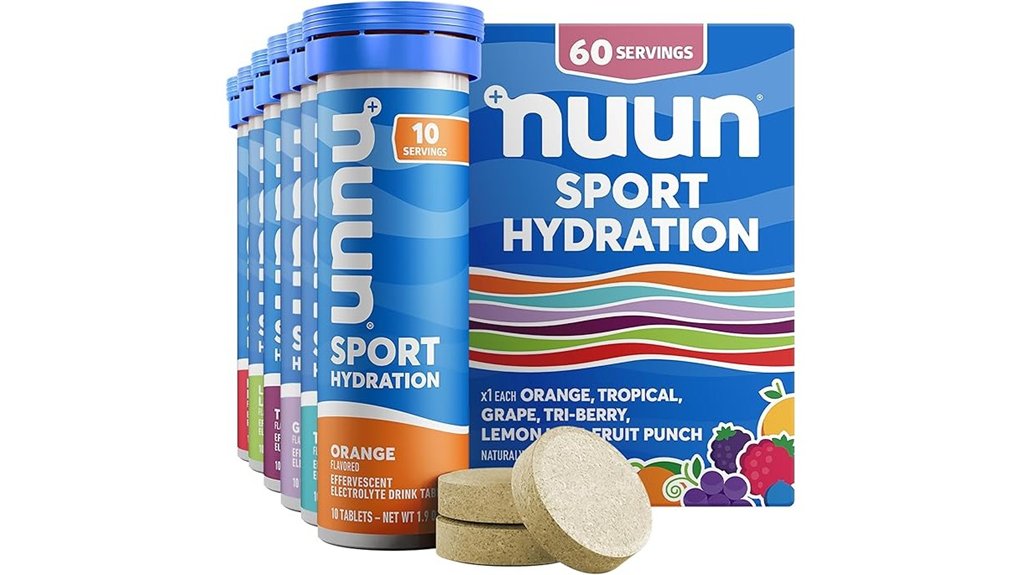 Best Electrolyte Tablets for Travel: No Powder Mess 7 mixed flavor electrolyte tablets