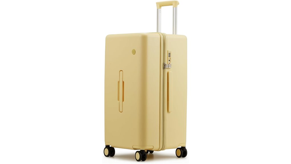Best Trunk-Style Suitcases for Effortless Organization 8 mixi 24 inch hard shell luggage