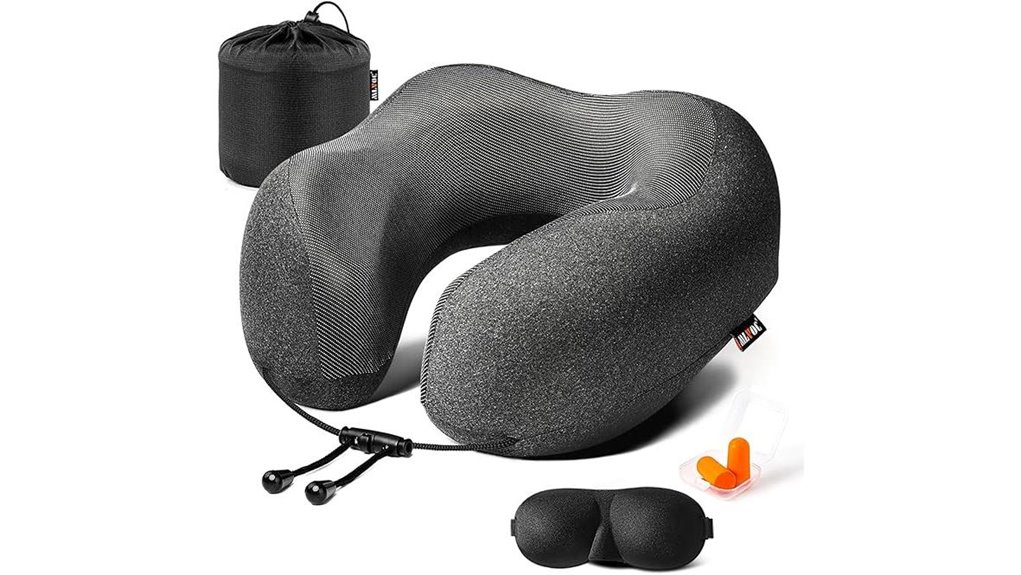 Memory Foam Travel Pillows That Relieve Neck Pain 9 mlvoc travel pillow kit