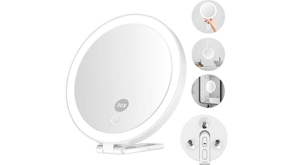 Must-Have Travel Contact Lens Mirrors: Magnify & Light Up 15 mocado 30x lighted mirror