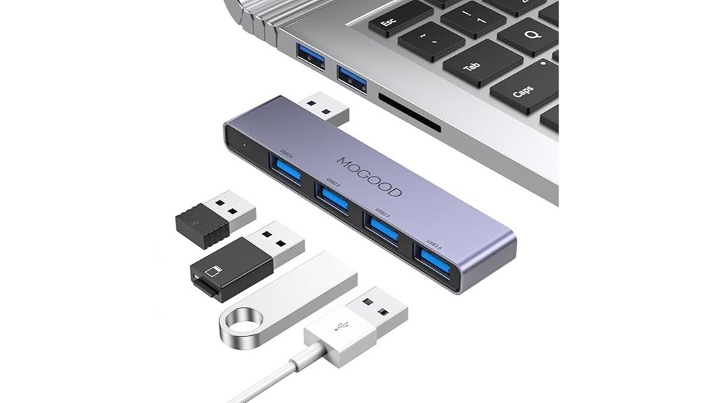 Top USB Hubs For Travel Laptops With Must-Have Ports 1 mogood 3 0 eight port hub