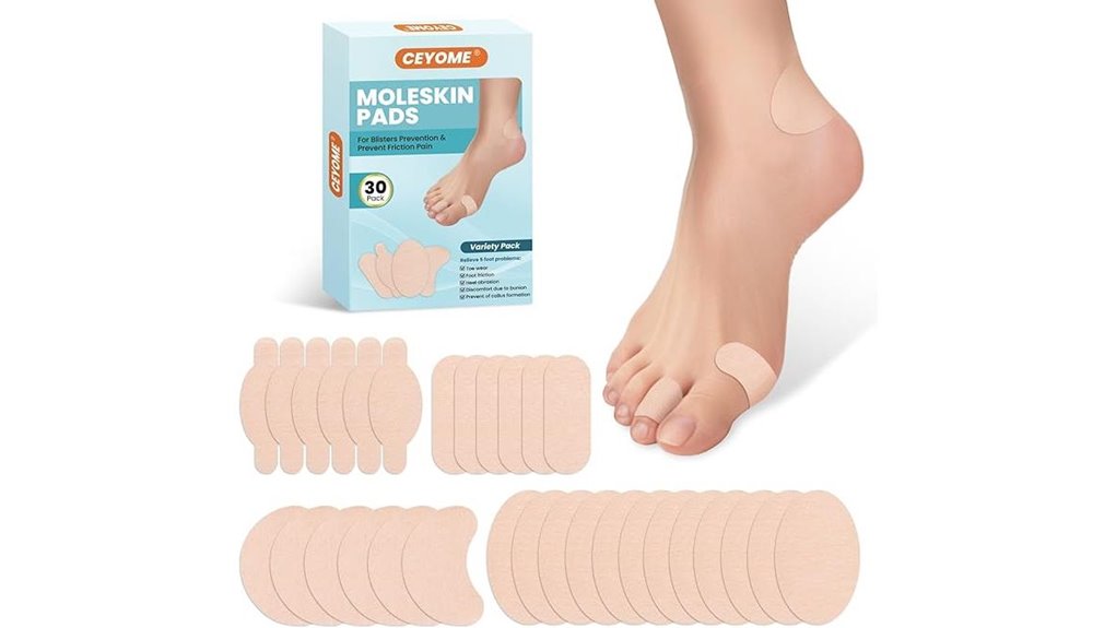 Top Blister Prevention Kits for Travel (Tape + Patches) 14 moleskin adhesive blister bandages
