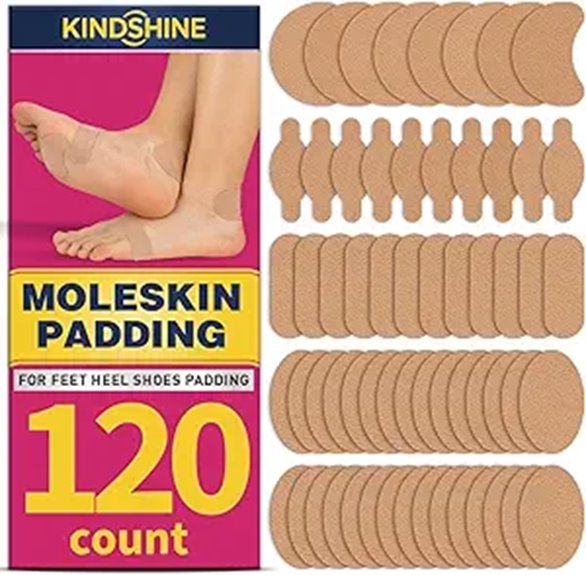 Moleskin Alternatives for Travel Hot Spots (Stay-Put Patches) 5 moleskin blister heel pads