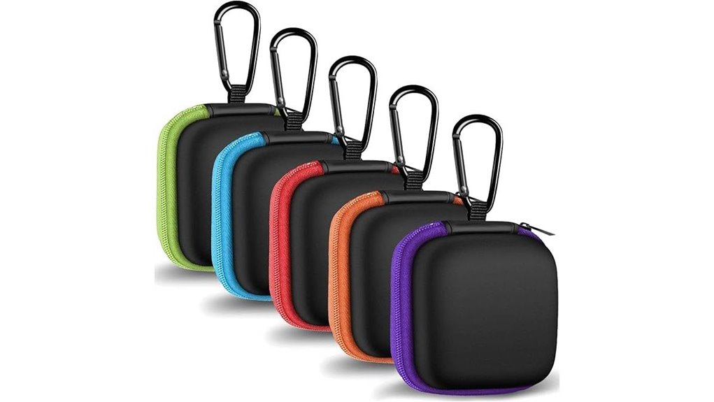 Best Earbud Cases With Carabiners Keep Them From Being Lost 11 molova five pack carabiner case
