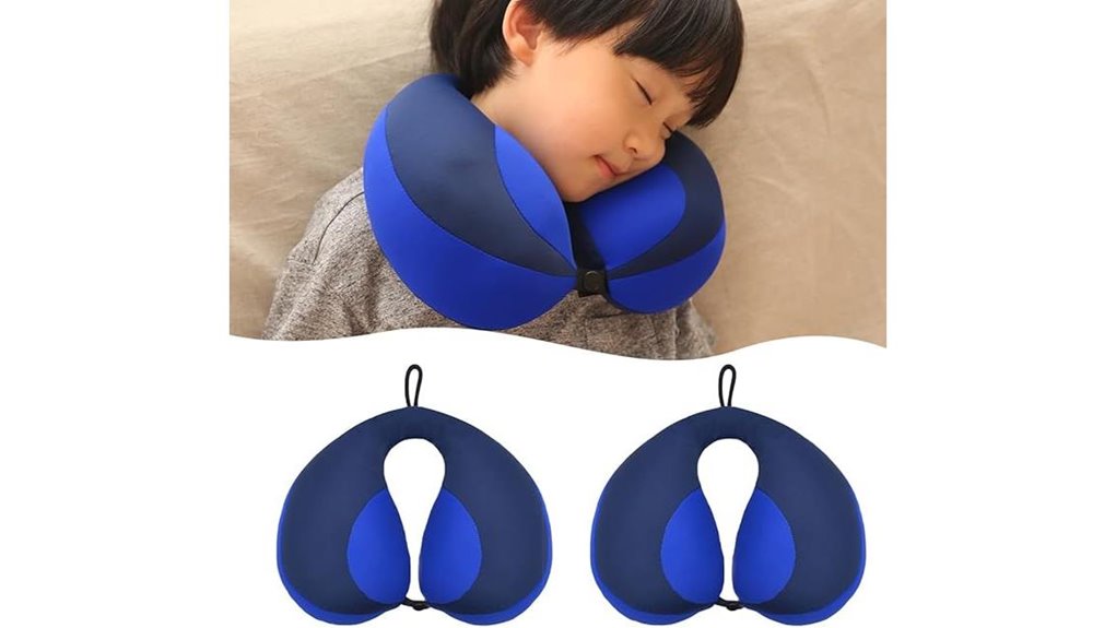 Comfortable Kids' Travel Pillows with Chin Support for Trips 8 moob kids u shape pillow