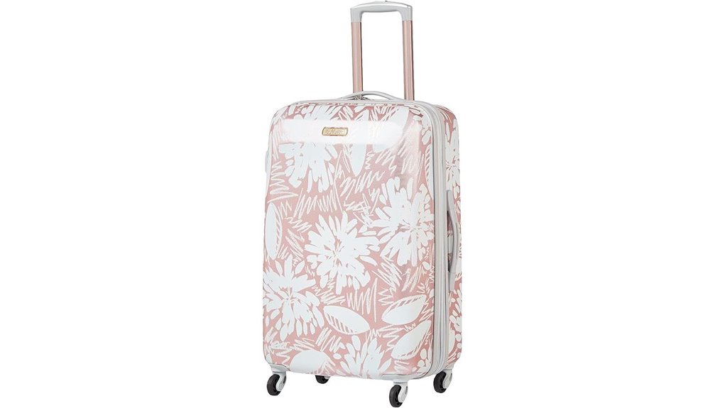 Checked Luggage with Strong Corner Bumpers for Max Protection 14 moonlight 24 hardside spinner