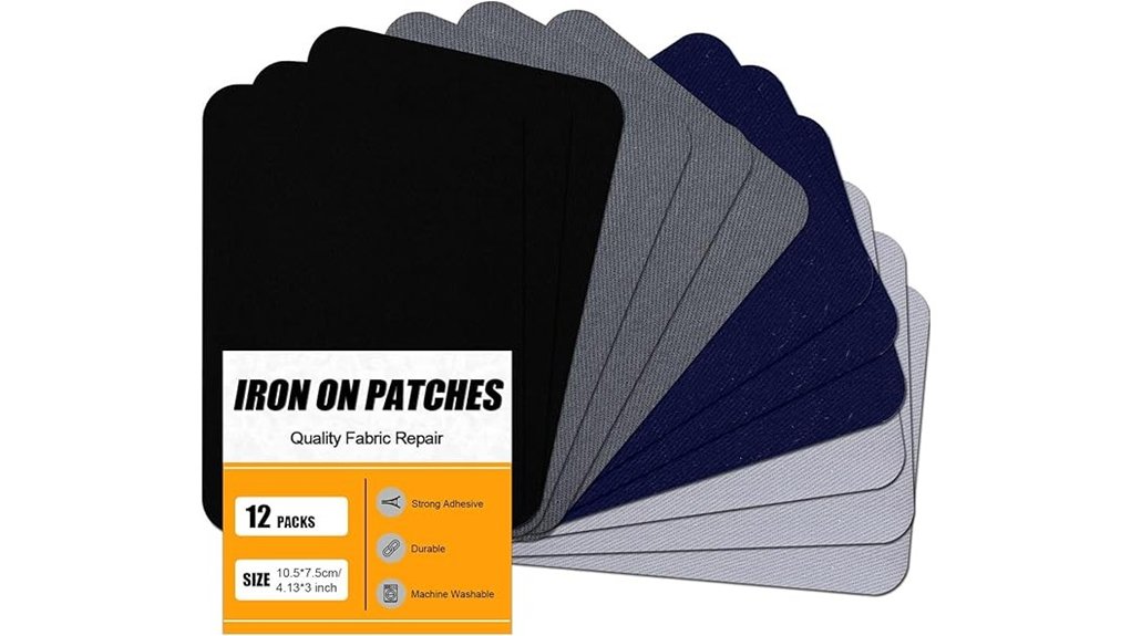 Iron-On Repair Patches for Travel (Nylon + Cotton) That Last 7 moonsjones iron on patch kit