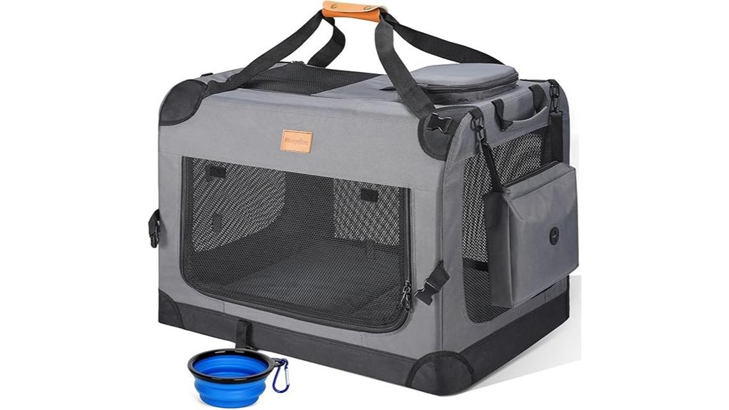 Packable Pet Crates for Travel (Soft‑Sided) Who Travelers Love 13 morpilot 24 inch collapsible crate