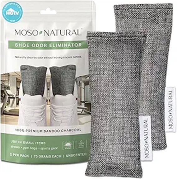 Travel Shoe Deodorizer Inserts: Freshness for Long Haul 4 moso charcoal shoe inserts