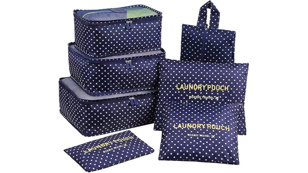 Packing Cube Sets Ideal for 40L Backpacks: Long, Narrow Cubes 8 mossio 7pack packing cubes bag