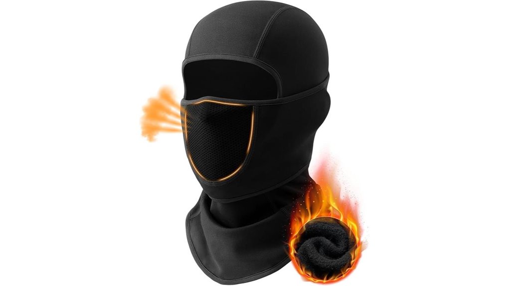 movable unisex fleece mask