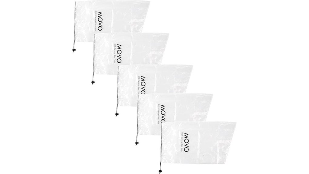 Essential Clear Reusable Camera Rain Sleeves for Travel Storms 6 movo 5 pack rain cover