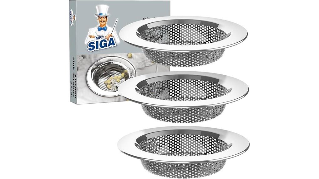 Best Sink Strainer Baskets That Clean Without the Fuss 7 mr siga stainless steel strainer