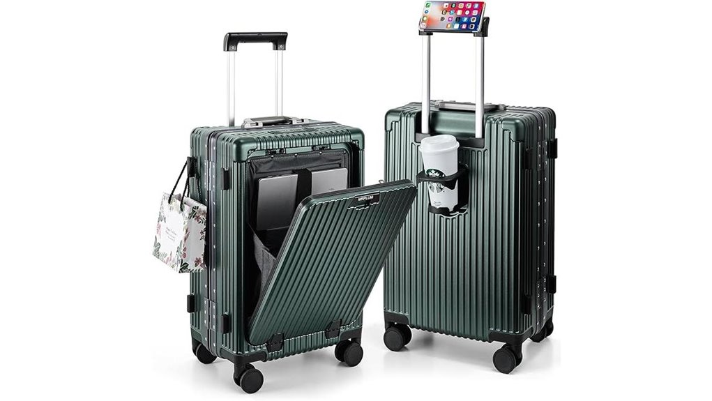 mrplum dark green carry on