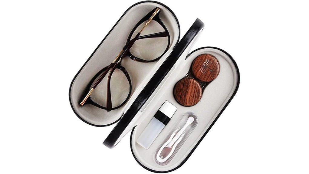 Leak‑Resistant Contact Lens Travel Kits Travelers Must Have 10 mudor black dual case