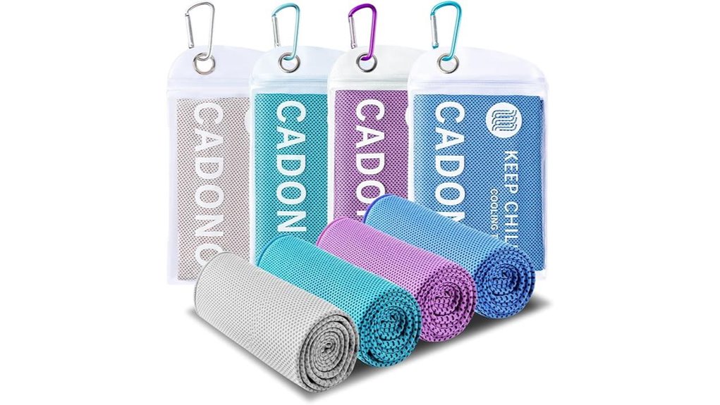 multicolor cooling microfiber towels