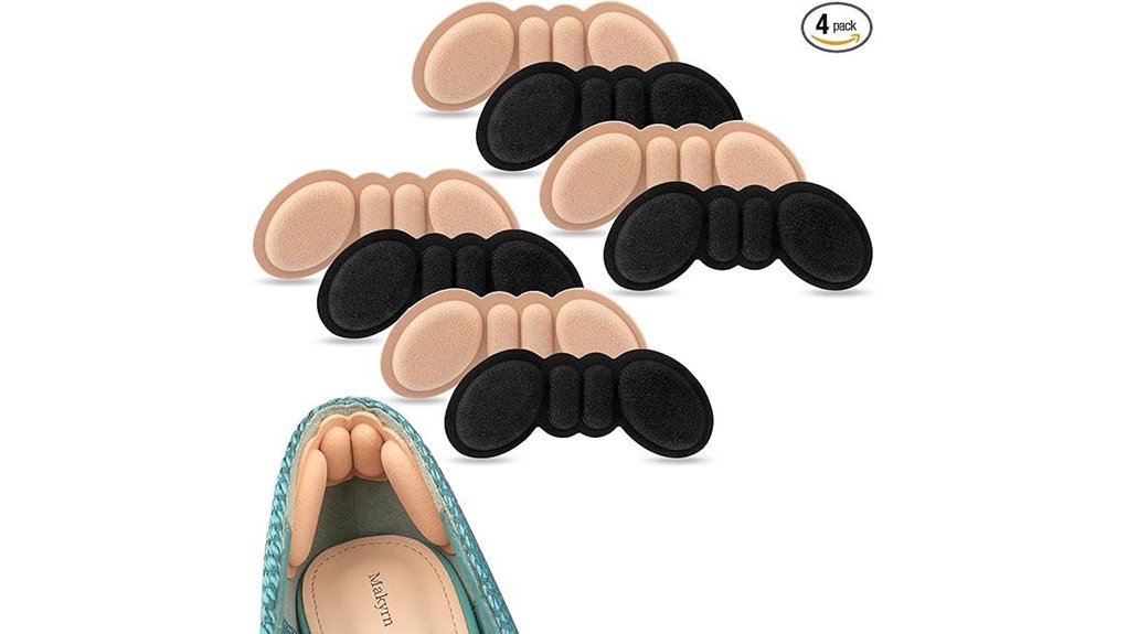 Best Heel Grips for Travel Shoes (Stop Rubbing Fast) 9 multicolor foam heel pads