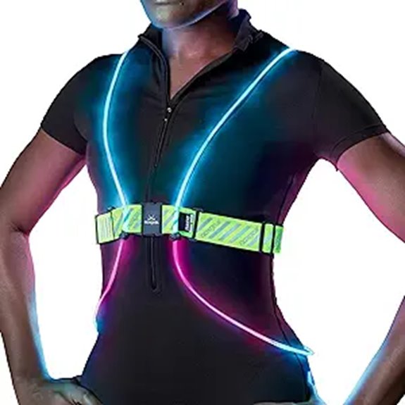 multicolor reflective running vest