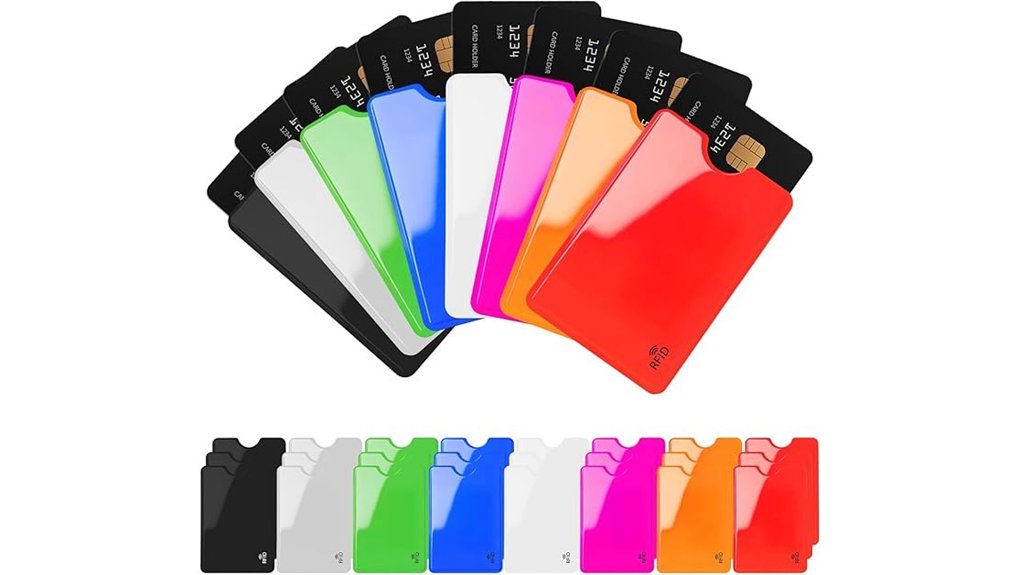 RFID-Blocking Card Wallets That Keep Your Travel Gear Minimal 4 multicolor waterproof rfid sleeves