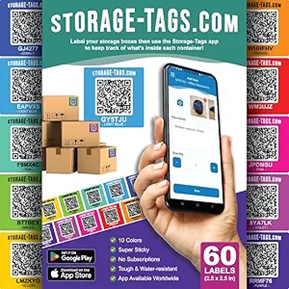 multicolored qr tracking pack
