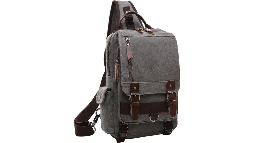 mygreen canvas messenger backpack