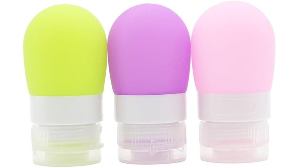 mziart silicone travel bottles